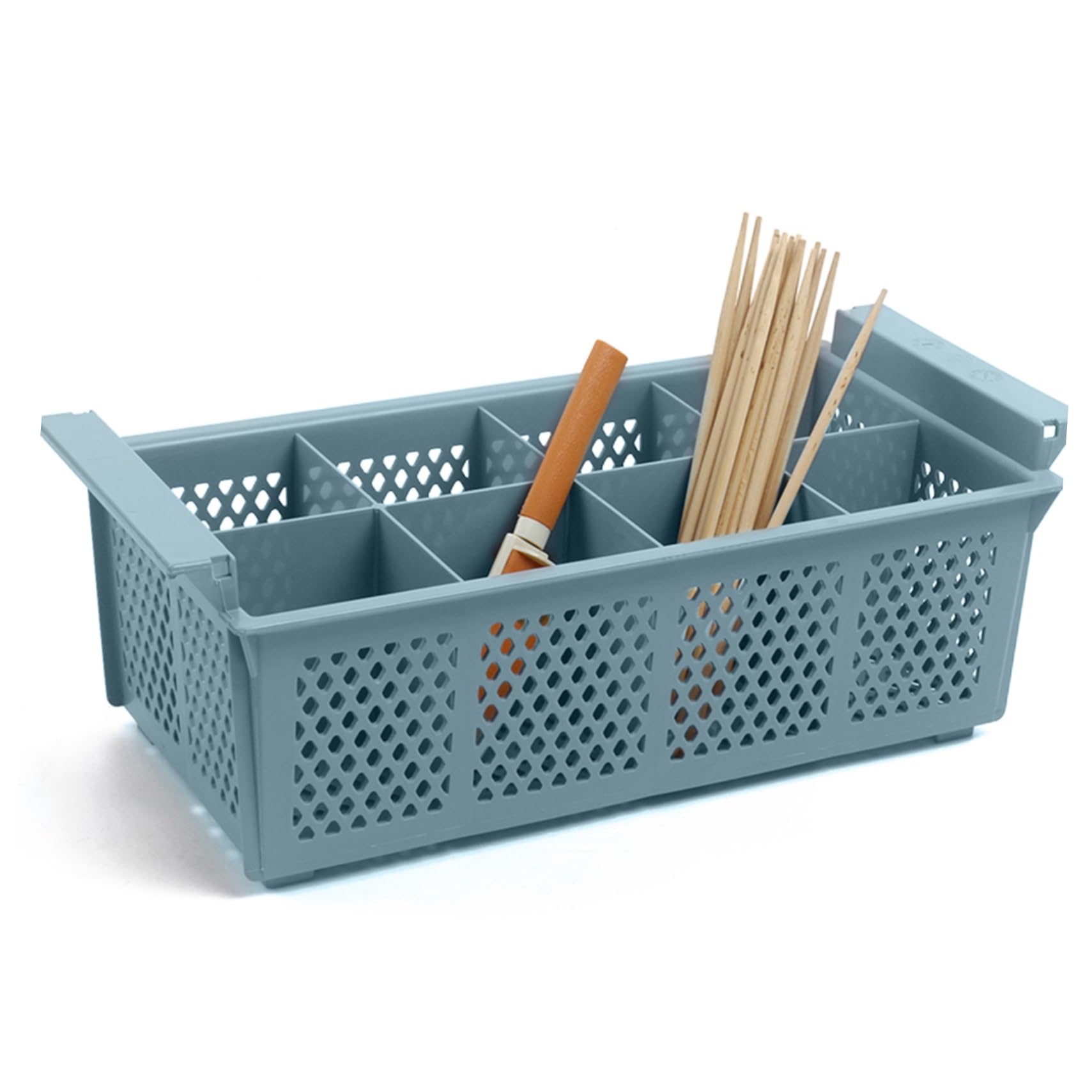 Cesta en 8 Plástico para Lavavajillas para Cubiertos de Almacenamiento Compartimentos Cocina Oficina