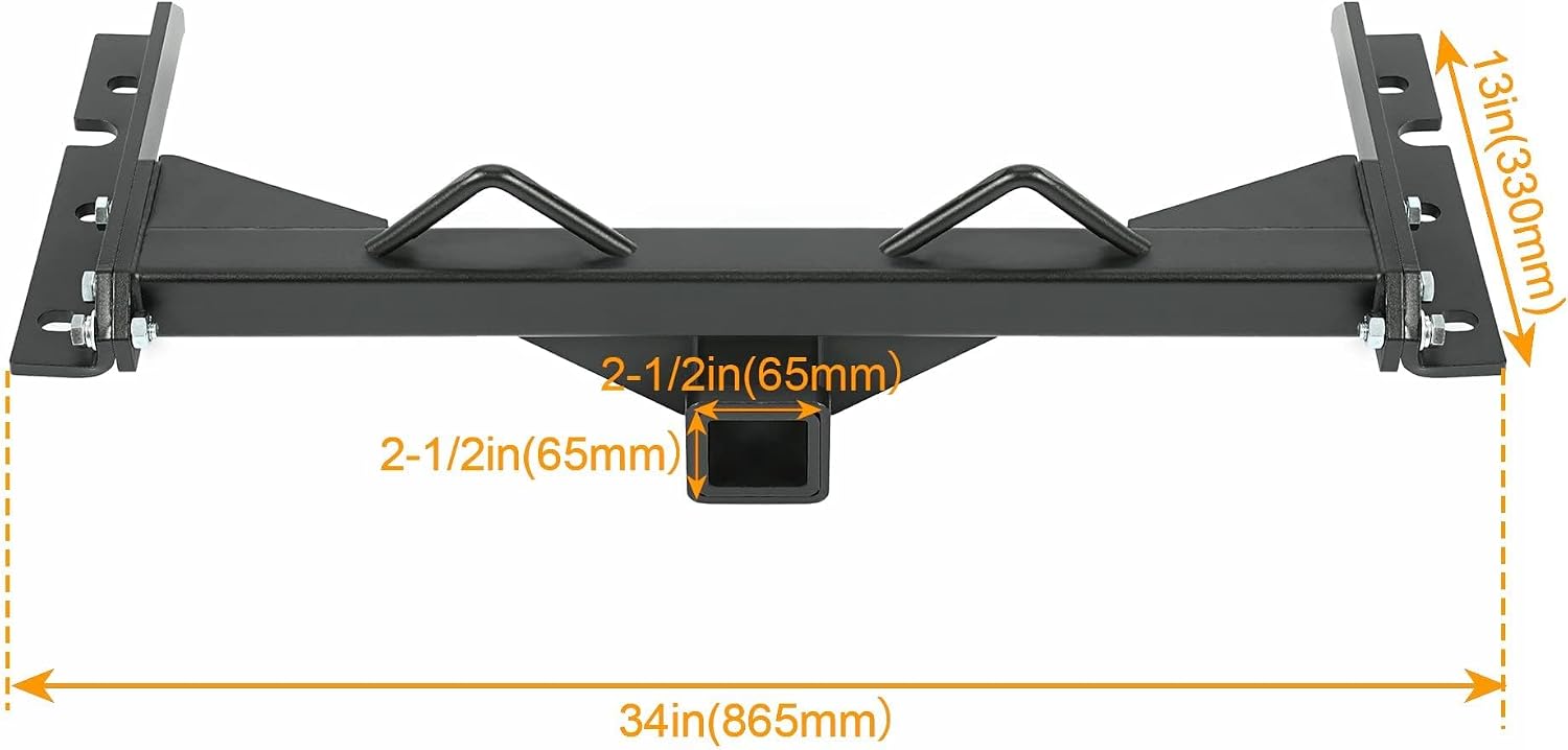 KUAFU 2'' Hidden Hitch & Roll Pan Kit Compatible with 1973-1987 Chevy Chevrolet C10 C20 Pickup Rear Bumper Roll Pan + 2'' Hidden Trailer Hitch w/License Plate Frame & LED Light, Steel Powder Coated