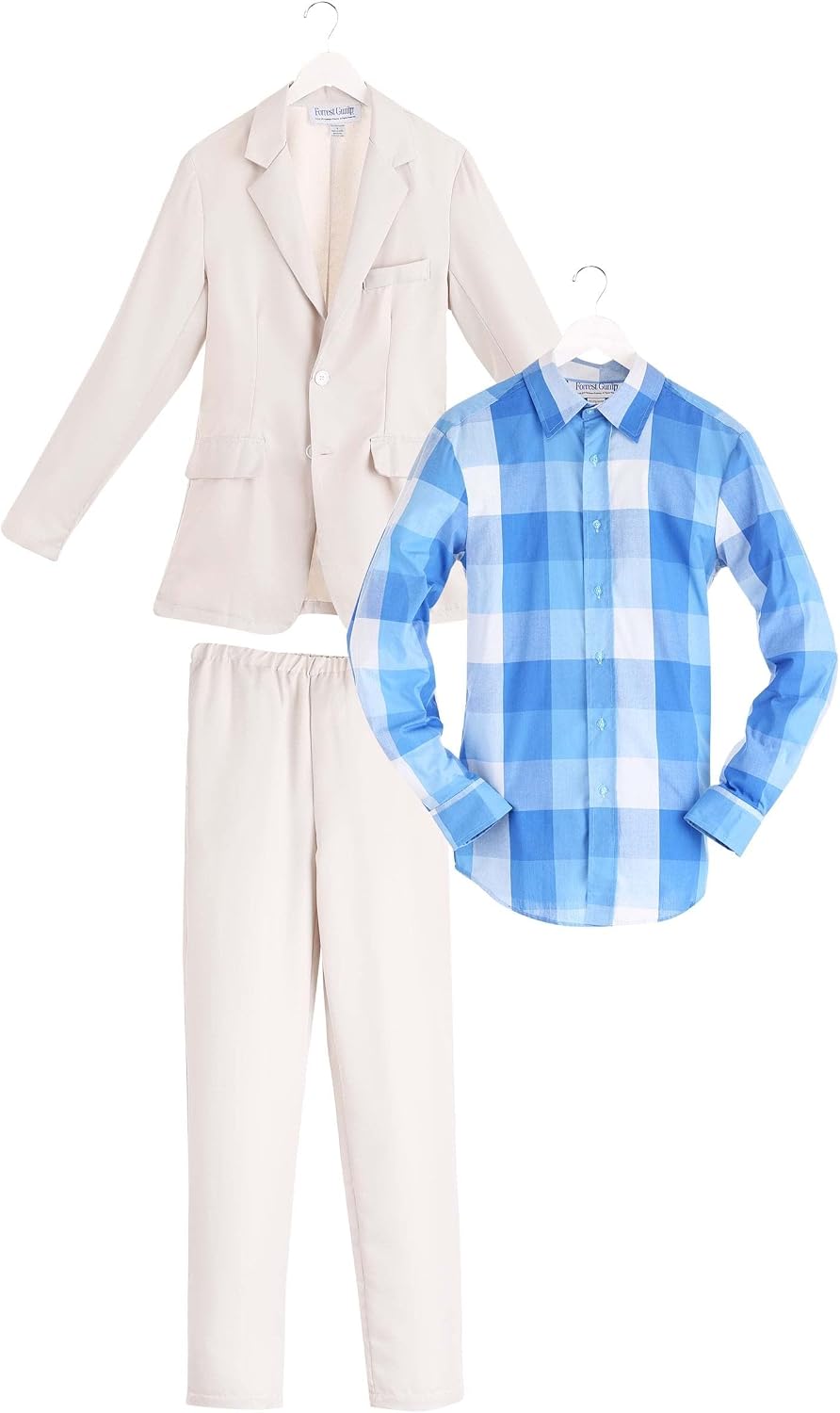 Forrest Gump Suit | Bus Stop, Run Outfit | Movie Character Halloween Costume | Dress Up Jacket, Pants