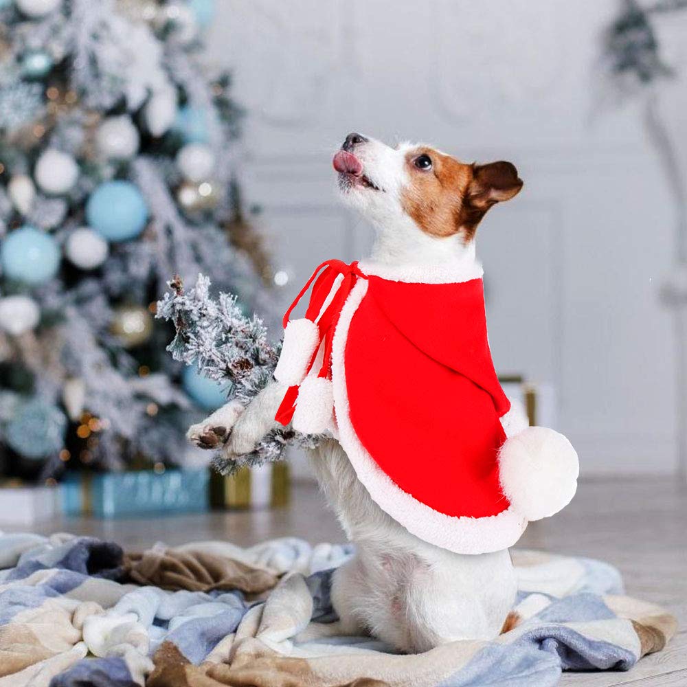 Costume De Noël Pour Chien Et Chat - Cape De Noël Pour Animal Domestique - Costume De Père