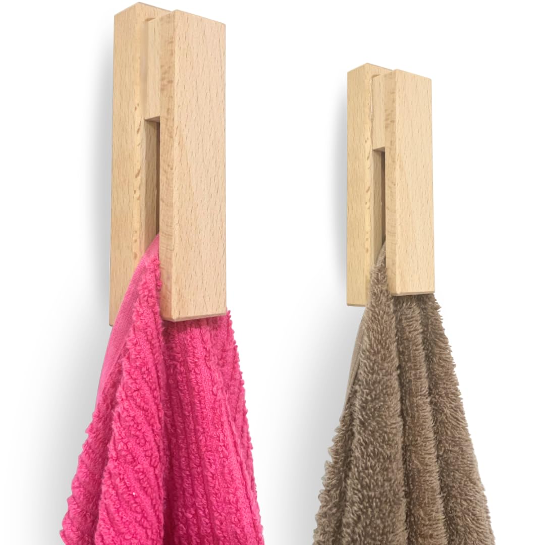 2 Piezas Toallero Adhesivo Baño - Colgador Toalla Baño, Toallero Sin Taladro, colgadores adhesivos resistentes - Ganchos Adhesivos, Gancho Adhesivo Pared - Toalleros, Colgador Toallas
