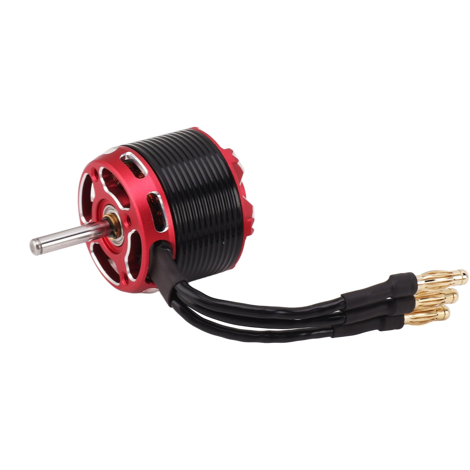 Motor sin escobillas para avión de ala fija, alta velocidad, alto par, bajo nivel de ruido, calor, motor sin escobillas RC Outrunner para aviones teledirigidos, drones, neg (910KV)