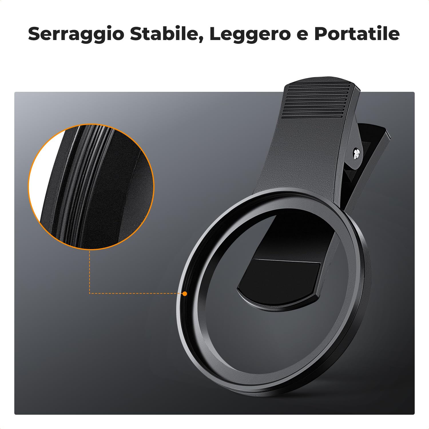 K&F CONCEPT 67mm Clip-on Filtro CPL con Un Panni di Puliziaper per Cellulare, Filtro Polarizzatore Circolare, 18 Strati di Nano Rivestimento, Compatibile con iPhone 17, Samsung e la Maggior Parte