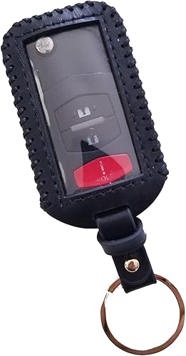 Miniatura 2 de Funda de cuero universal para llavero de coche grande con control remoto para coche roto llavero volver a colocar un mando a distancia roto/llavero