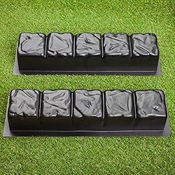BETONEX 2 pcs 23.34 inch Straight Edge Stone Concrete Mold Plastic ABS 2mm Cement Molds - Concrete Edging Molds - Landscape Edging Mold Precast Casting Log Stone Border Stampcrete Concrete Mold