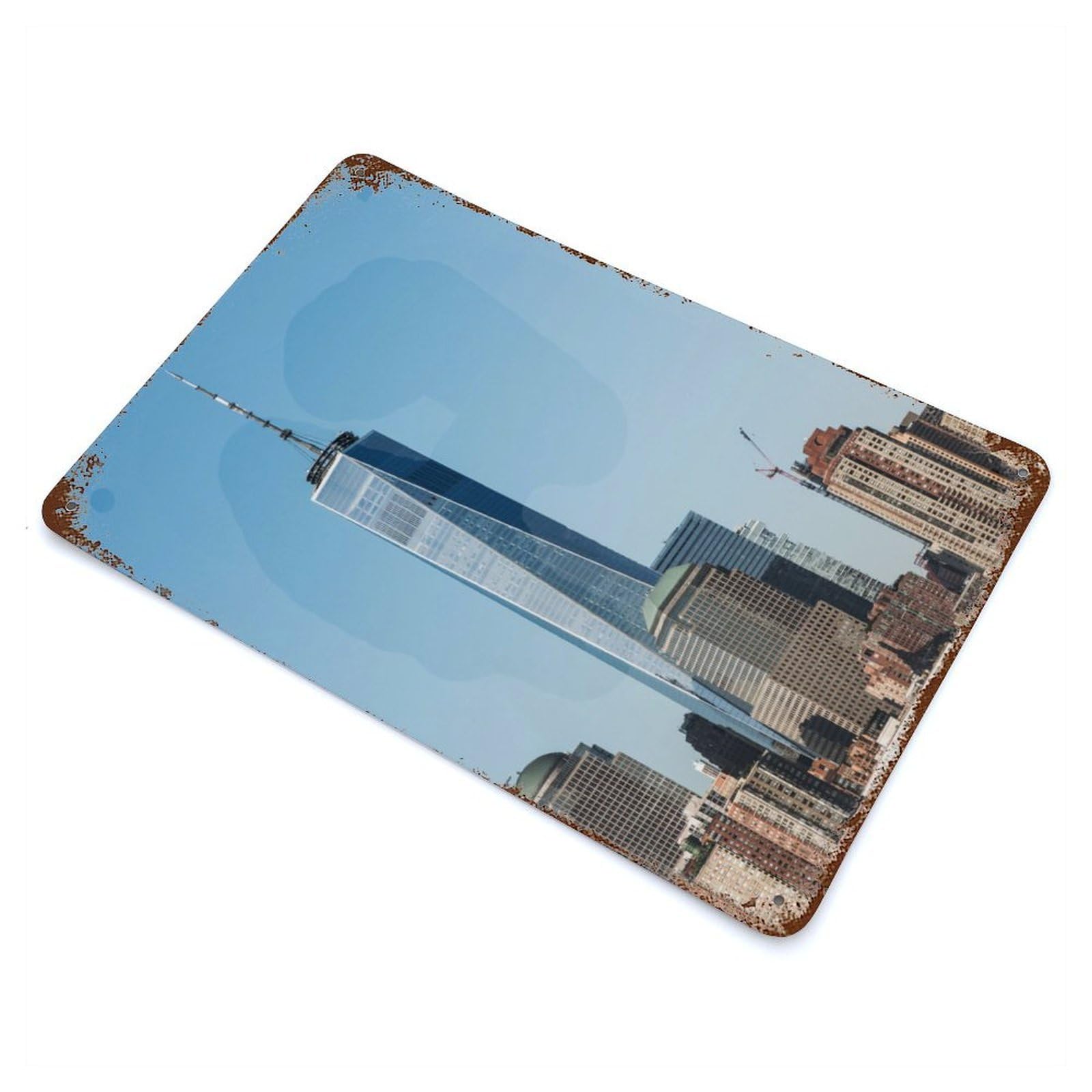 New York City Decorative Tin Sign 11.8"x7.9", Retro Wall Decor for Living Room, Hallway And Home Decor