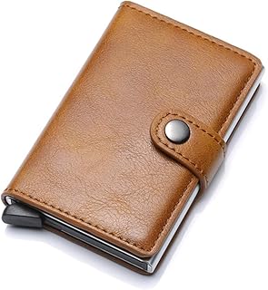 Mens Wallet Card Holder Metal Card Holder (Ball) Credit Card Theft Protection Card Holder Capsule 9 Cards (Black) for Men (Havan)
