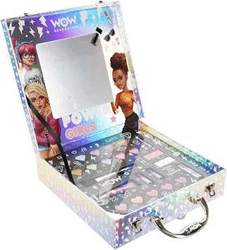 WOW Generation Glam & Go Aynalı Makyaj Çantası Seti, 6+ Yaş, Kız Çocuk Oyuncak, 22 Parça, Kilitli Taşınabilir Çanta