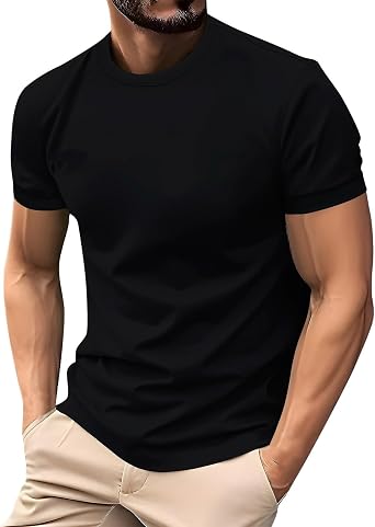 Mens Muscle T-Shirts Soft Stretch Short Sleeve Raglan Bodybuilding Gym Tee Fashion Athletic Hipster Cotton T Shirts