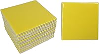 Daltile Sunflower Yellow 4.25in Vintage Subway Ceramic Tiles - 10 Pack Mosaic for Bathroom Kitchen Backsplash Shower (1 Sq Ft)