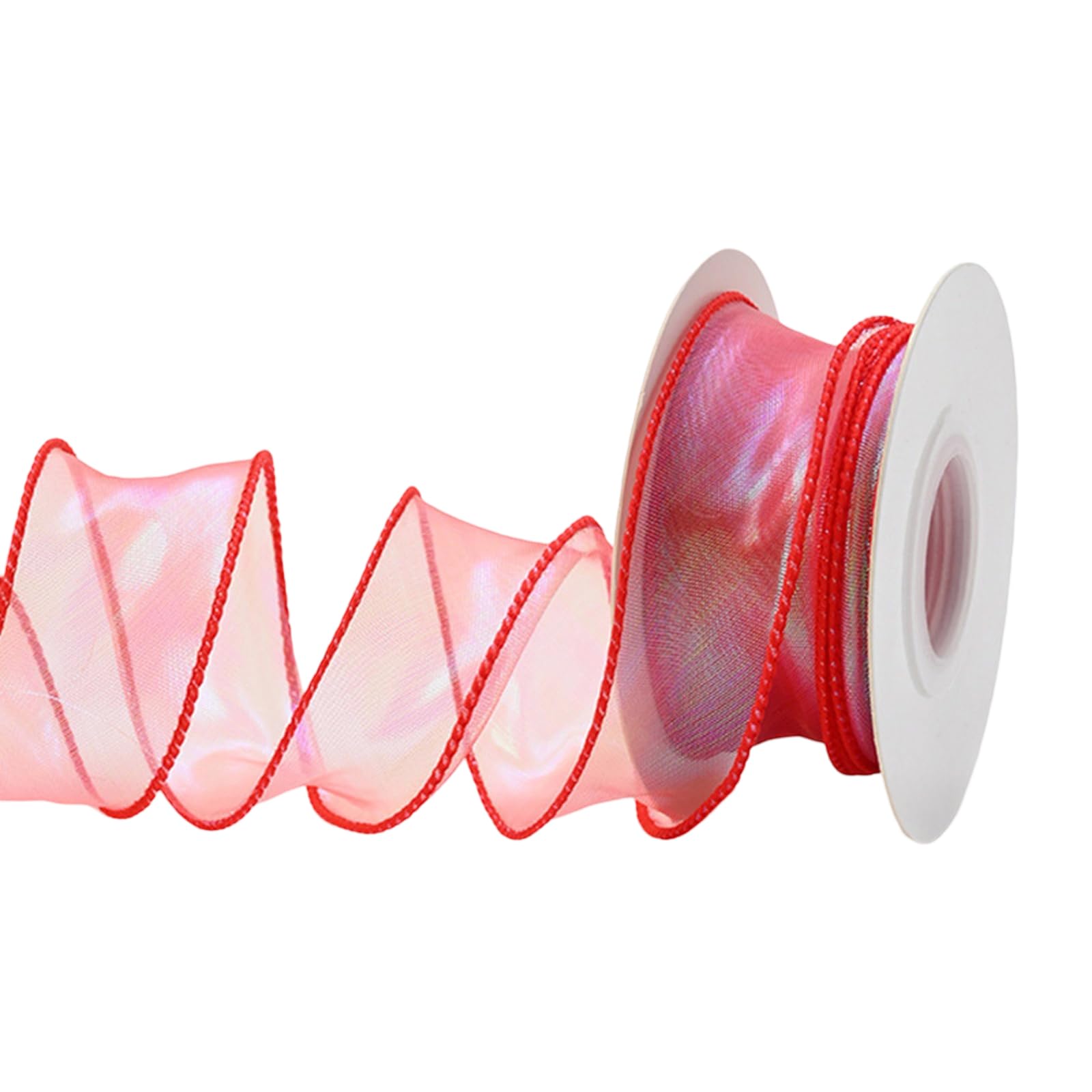 Xjdzineq Organza Ribbon 40mmx9Meters Colorful Ribbons Sheer Christmas for Bouquets Wedding Reflective Ribbon