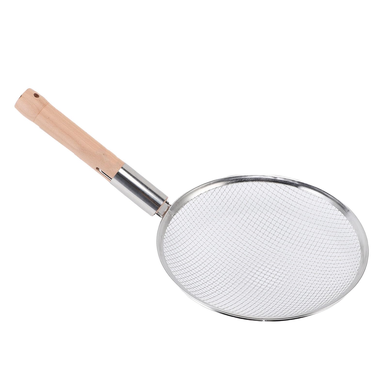 Generic Cucchiaio per Schiumarola in Acciaio Inossidabile con Filtro a Maglia Fine per Rimuovere L'olio in Eccesso Dagli Alimenti, Adatto a Varie attività di Cottura [Colino a Maglia Fine in Acciaio