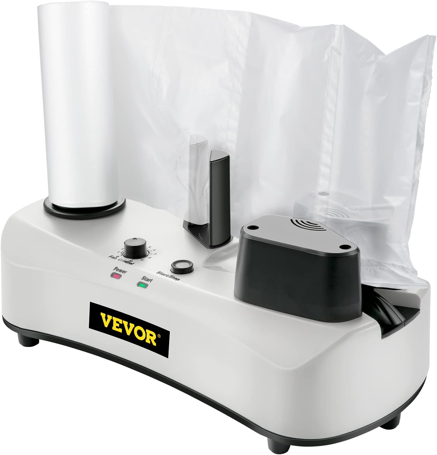 VEVOR Air Cushion Machine, Sealing Speed 7.2-7.8 ft/min Air Pillow Machine, 110V Air Pillow Packaging Machine, Portable Air Cushion Wrap Machine for Inflatable Packaging+164 ft/50 m Test Film Roll