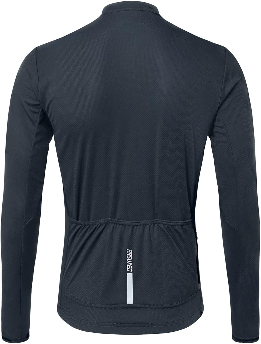ARSUXEO Men's Cycling Jersey Long Sleeve Slim Fit Bike Jersey Biking Bicycle Cycling Shirt - Image 2