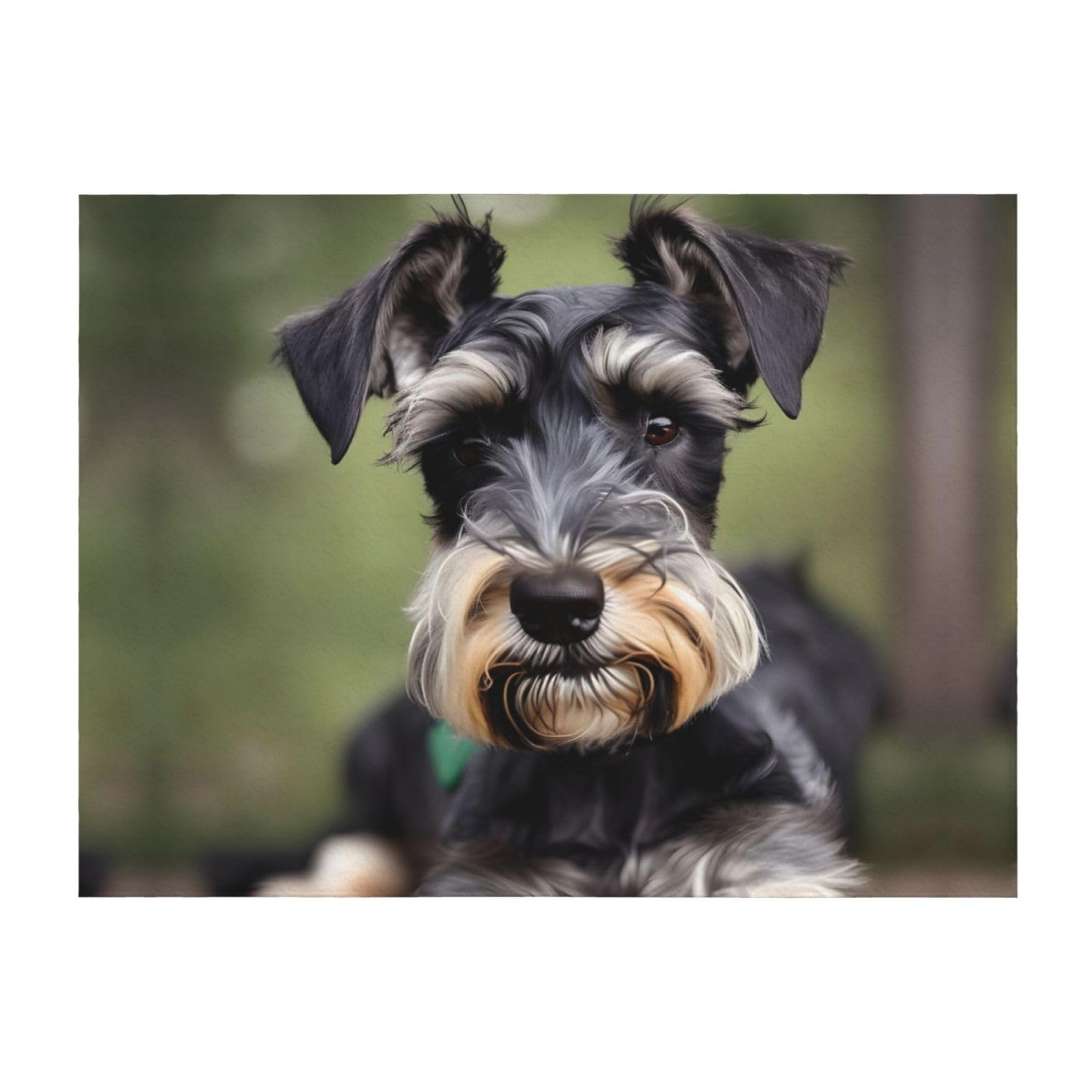 Couverture microfibre Schnauzer pour éviter la fraîcheur nocturne sans poids
