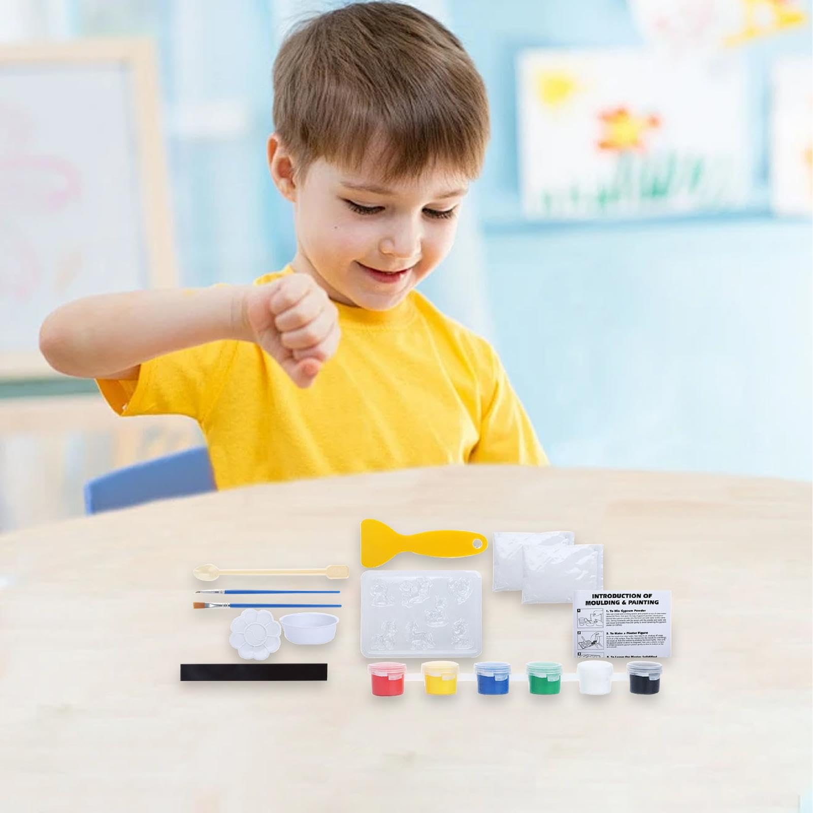Plâtre de Noël à peindre – Moule à peindre, kit de peinture prêt à Plâtre de Noël à peindre – Moule à peindre, kit de peinture prêt à