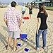 GoSports Portable PVC Framed Cornhole Toss Game Set with 8 Bean Bags and Travel Carrying Case - Choose Your Style