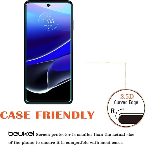 Miniatura 5 de Paquete de 3 unidades para Motorola Moto G Stylus (2022) / Moto G Stylus 5G (2022) [No apto para la versión 2021/2020] Protector de pantalla de