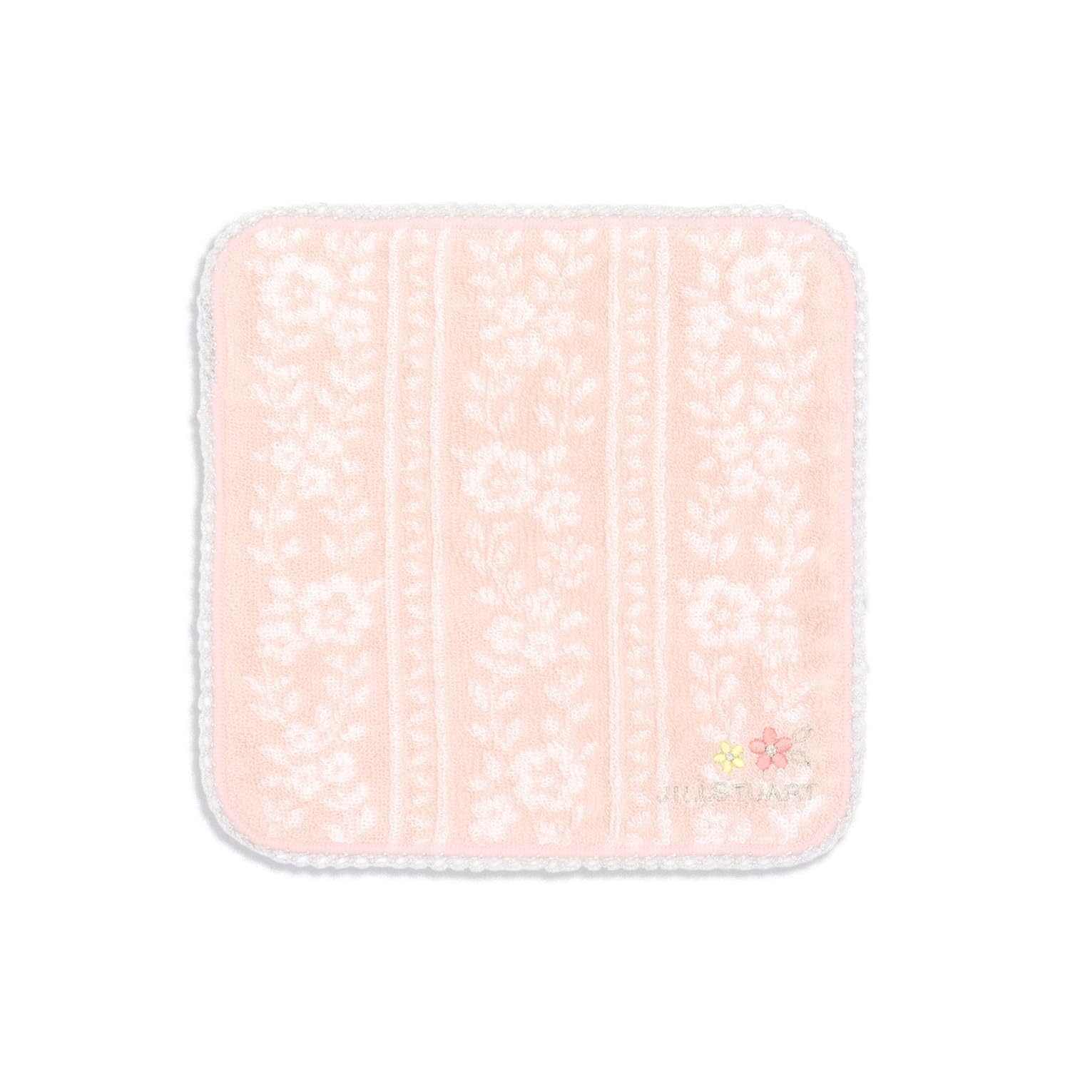 JILL STUART(ジルスチュアート) プチプランタン タオルハンカチ ピンク フラワー フルフィーコットン 58-1840065 約20×20cm