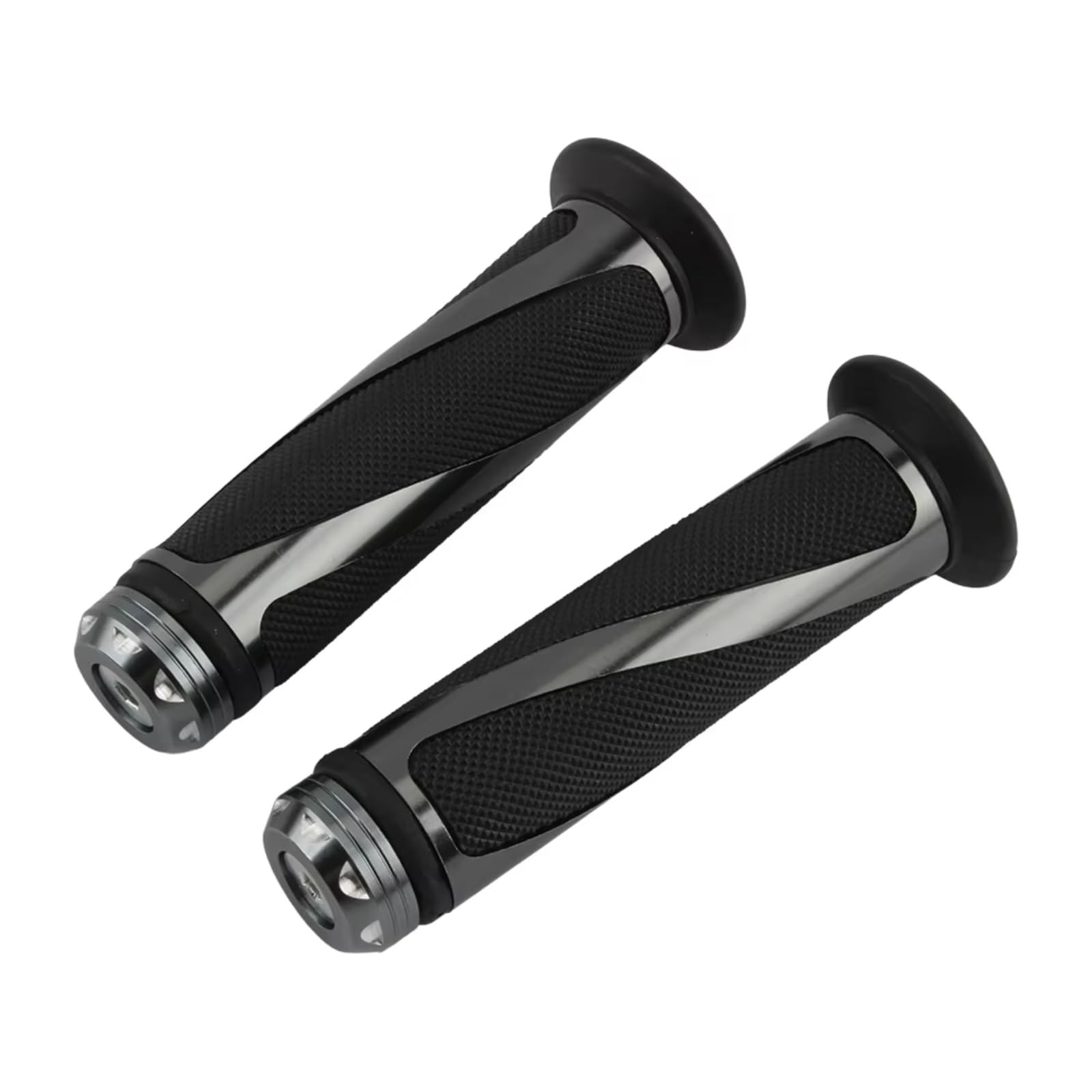 Para Benelli Cubiertas Manillar Moto Puños Agarre Funda Antideslizante Fundas manillar moto | Fundas Manillar Motocicleta De 7/8 " 22mm Puños De Agarre Universales, Funda Antideslizante(Dark Grey)