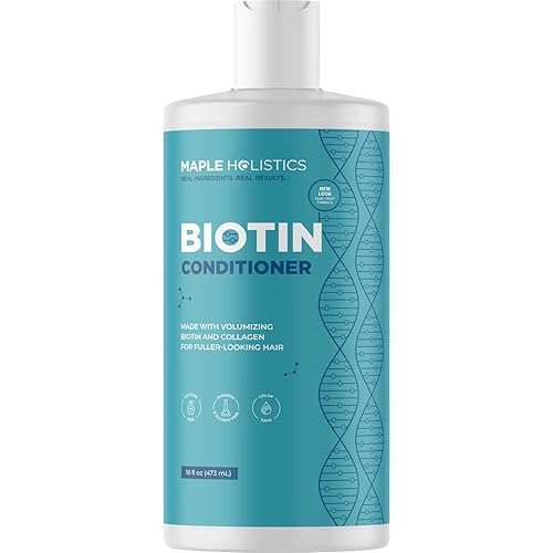 Miniatura 3 de Champú y acondicionador de biotina extra fuerte - Juego de champú y acondicionador voluminizador para cabello seco dañado - Acondicionador