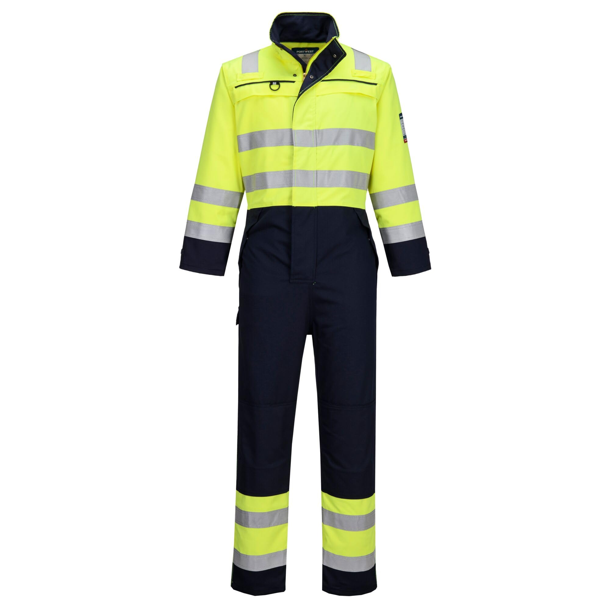 Portwest FR60 Bizflame Work Hi-Vis Multi-Norm Contrast FR Coverall