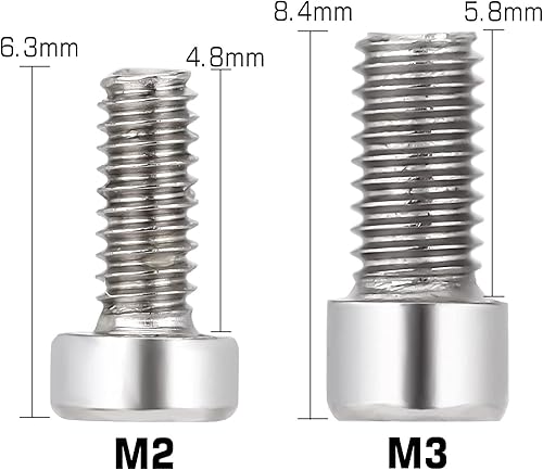 Miniatura 2 de INJORA Kit de tornillos RC M2 M3 Kit de tornillos de metal para llantas 1.9 2.2 110 RC Car Crawler TRX4 Axial SCX10 90046 AXI03007