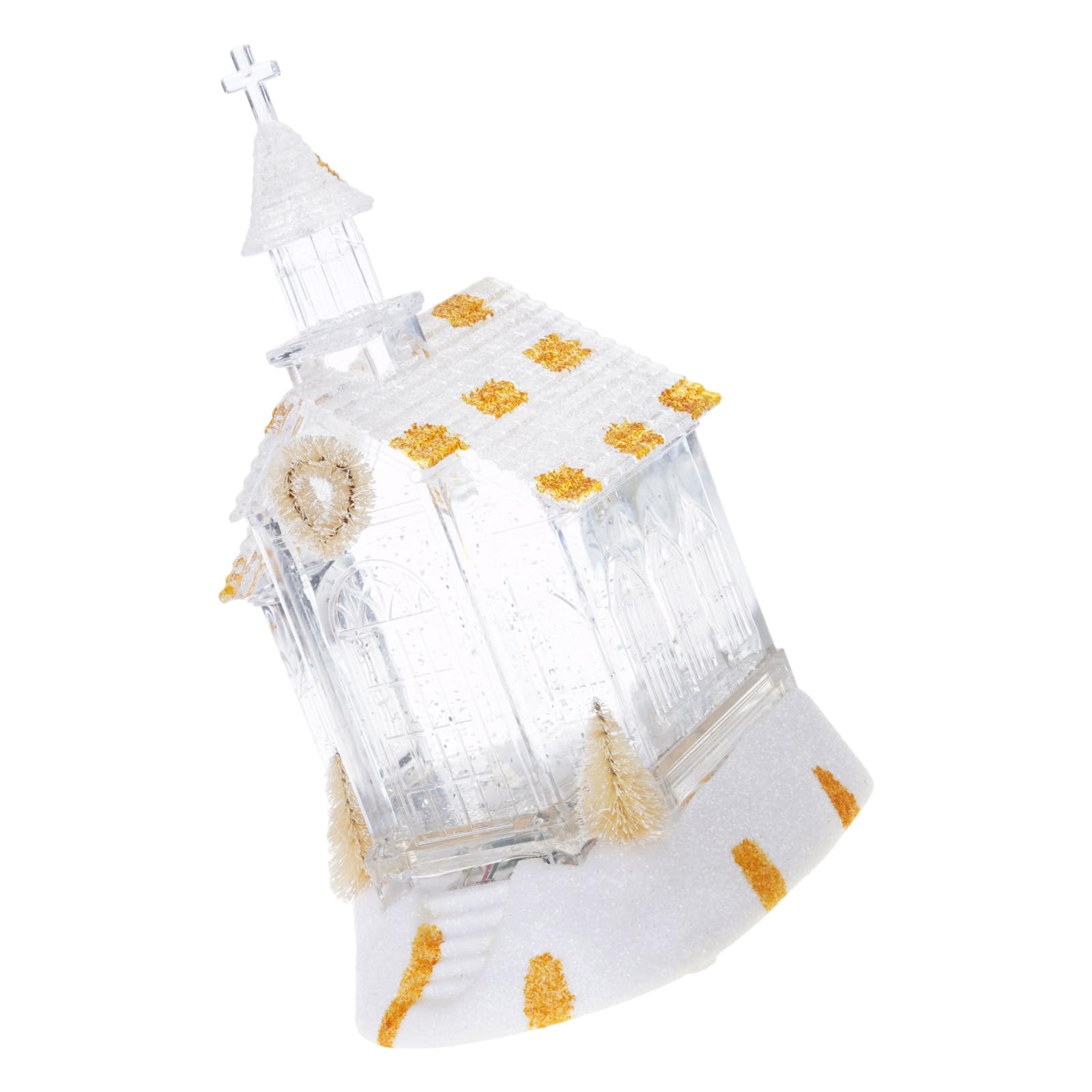 carotoe Glitters Filled LED Lights Christmas Houses Snow Globes Perfect Accessory Seasonal Festival Ornament for Daily Use Seasonal Home Accent