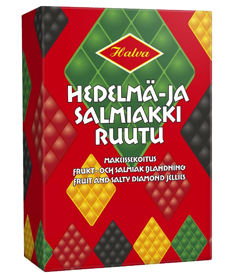 10x240g Halva Frutta e Diamanti Salati Gelatine Scatola di caramelle