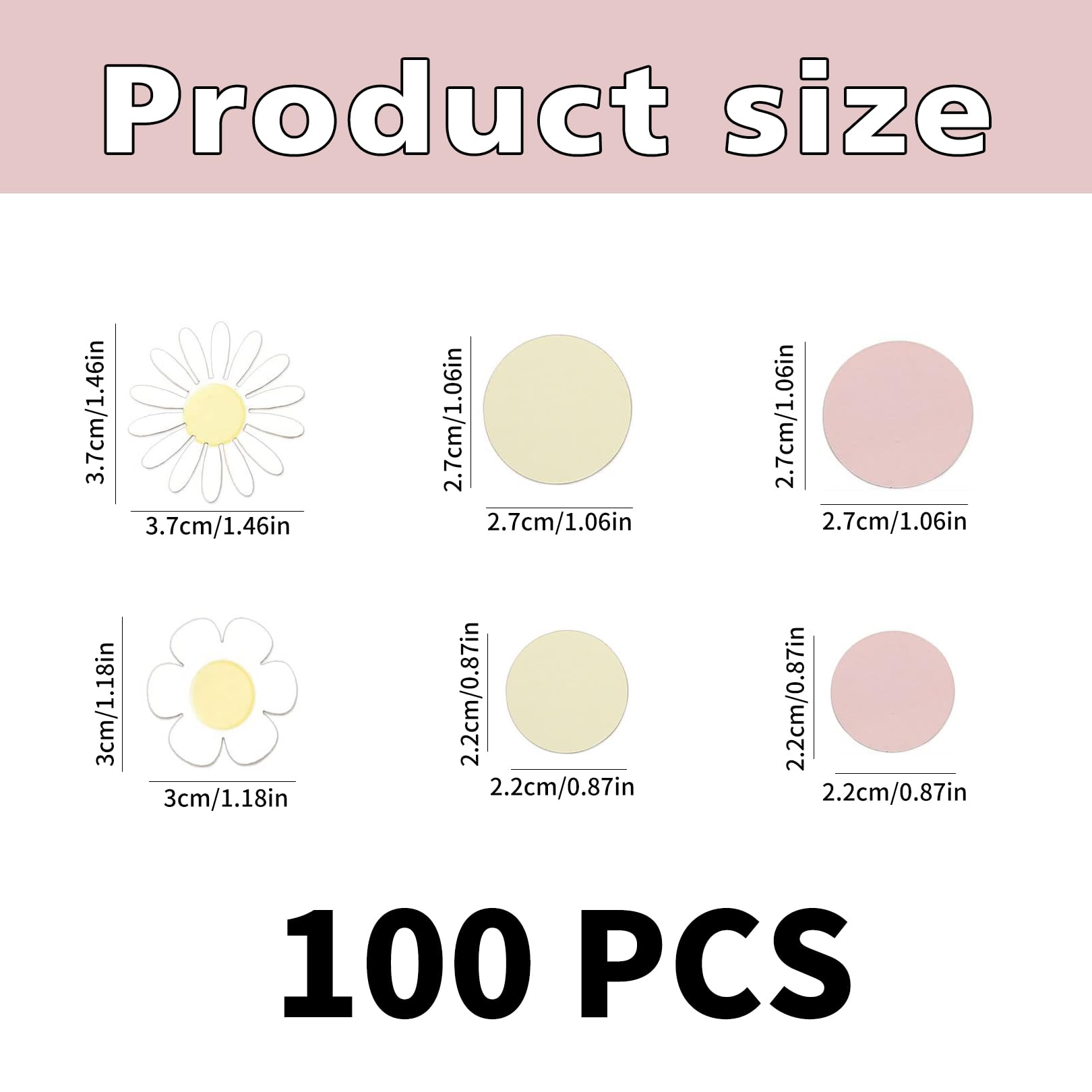 100 Stück Gänseblümchen-Konfetti – Bunte Tischdeko Für Party, Hochzeit & Baby-Shower