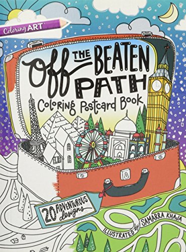 Off the Beaten Path Coloring Postcard Book: 20 Adventurous Designs