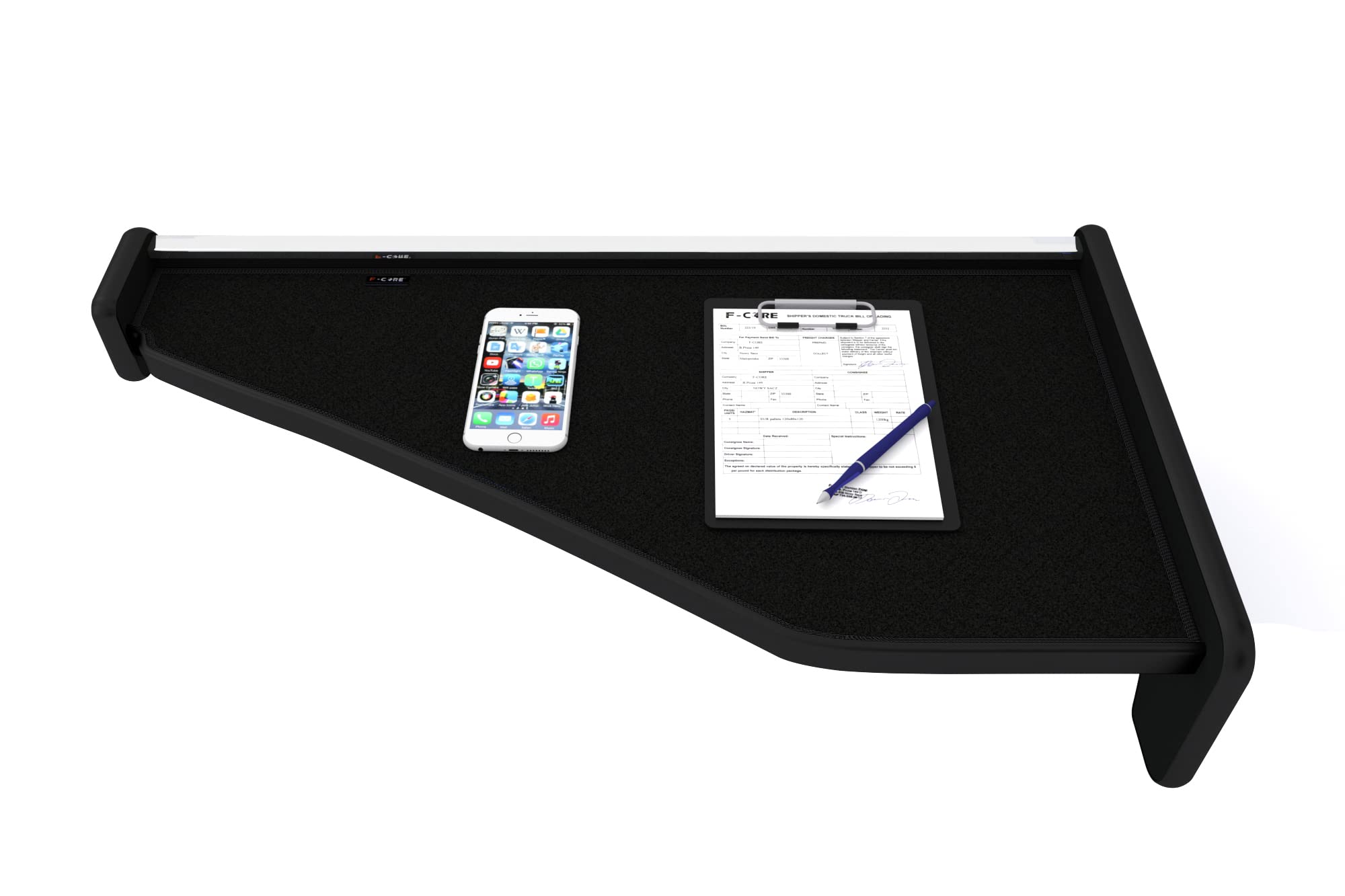 F-CORE Tablettes Tableau de Bord Camion compatibilité pour Mercedes ACTROS MP 4 01.11-12.18 Centrale Noir