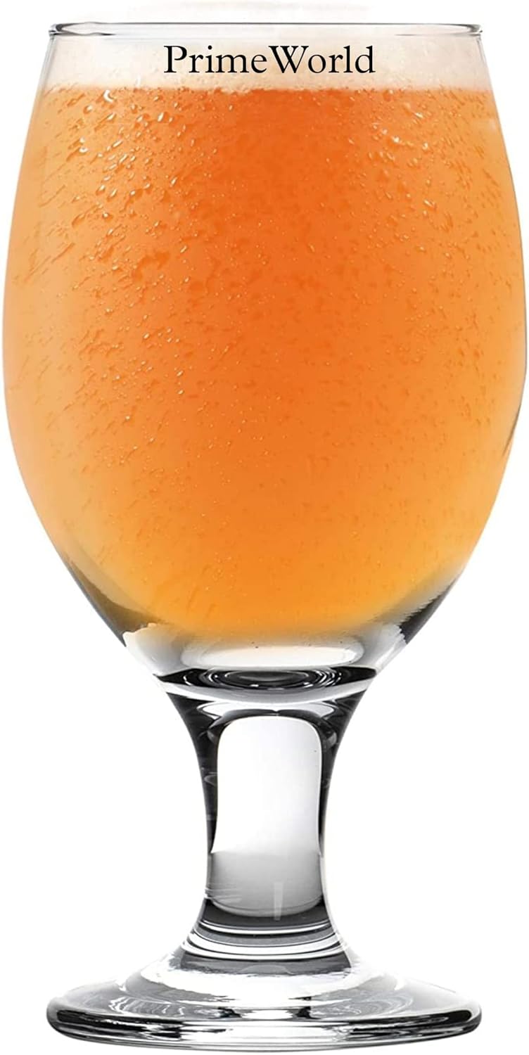 Buy PrimeWorld European 350 ml Belgian Beer Glasses Set of 6 Pcs Beer Pint Glass. Craft Beer