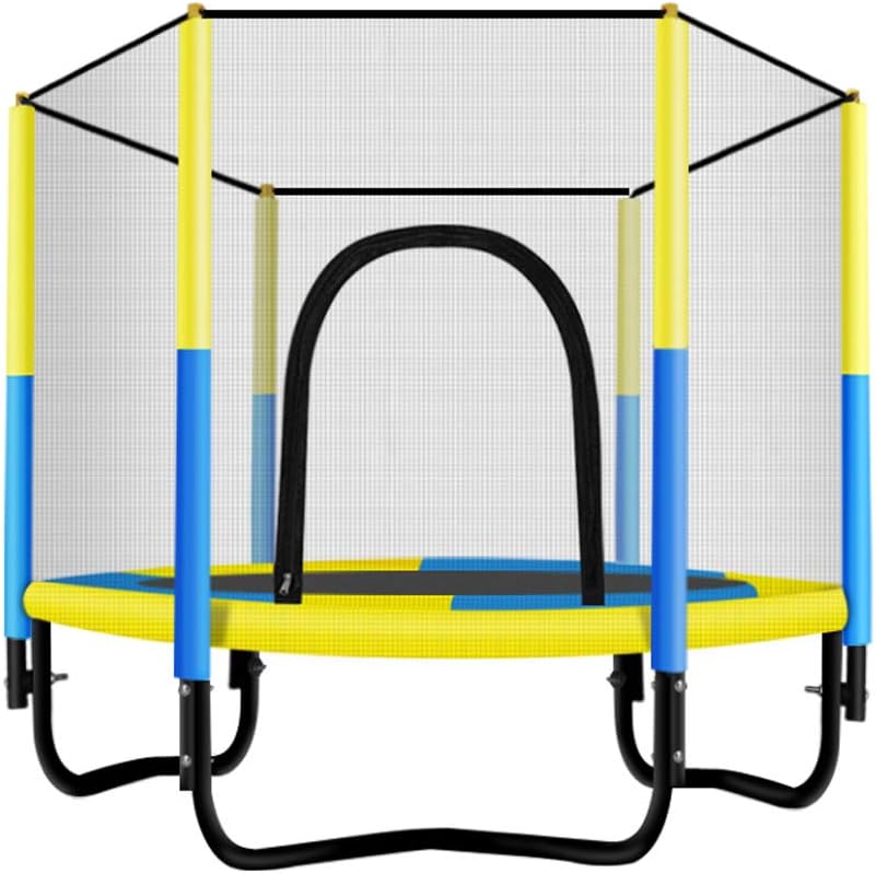 mini trampolino con reti da recinzione