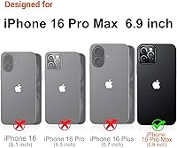 Vista 6 de I-MGAE-IN-AR - Funda compacta para iPhone 16 Pro Max con diseño de mariposa plateada brillante, a la moda, suave, delgada, de poliuretano