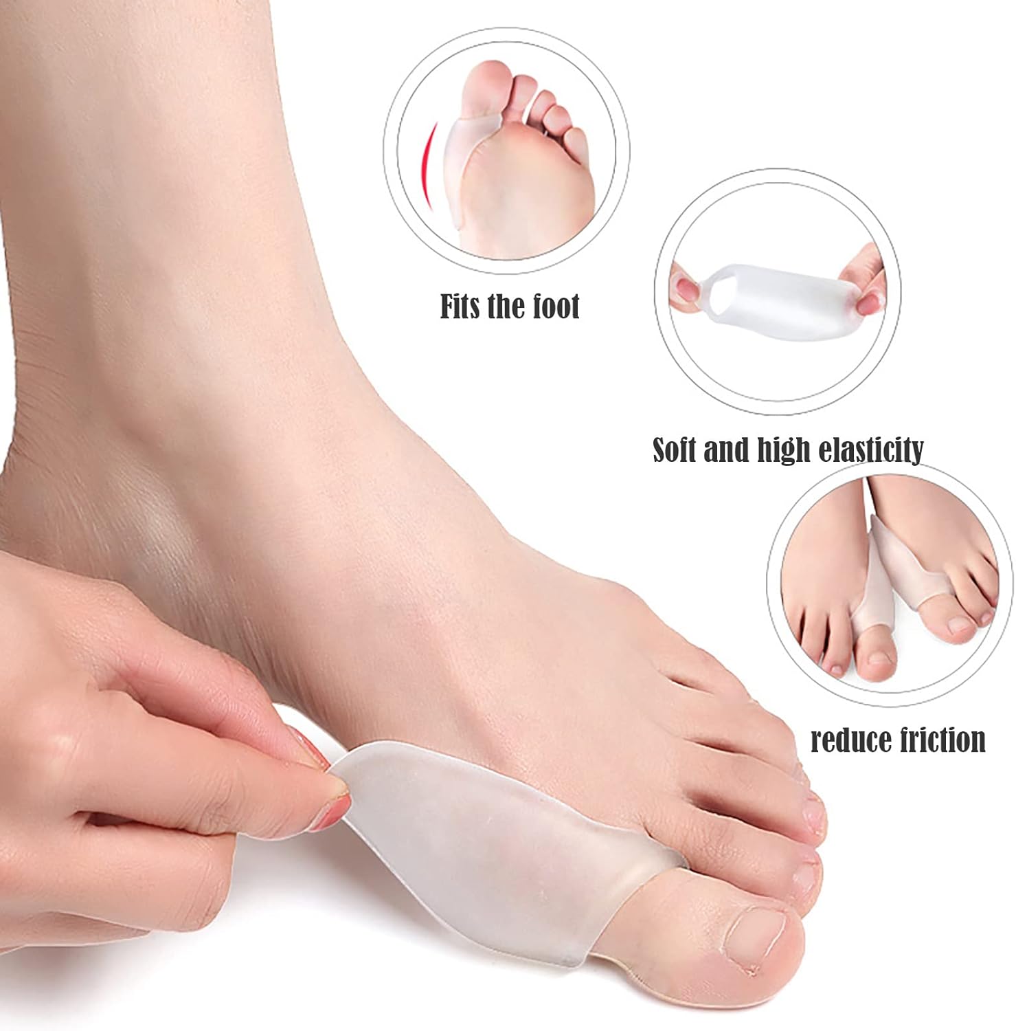 Bunion Corrector for Women - Bunion Relief Protector Sleeves Kit-3 Pack Set,Non-Surgical Hallux Valgus Correction, Big Toe Separator Pain Relief