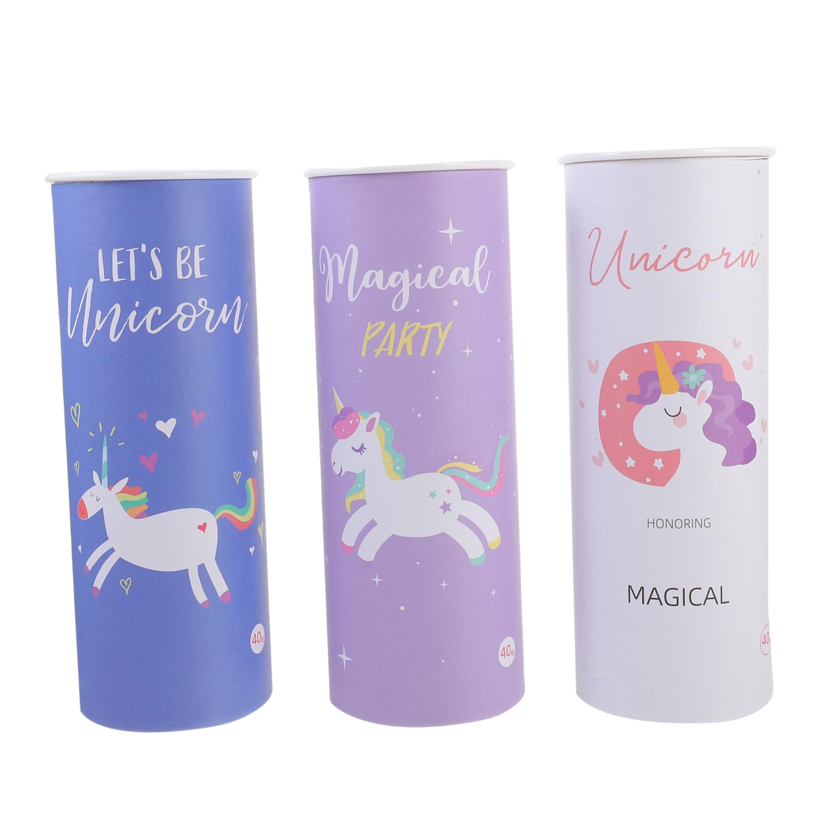 BESTYASH Servilletas De Papel Con Estampado De Dibujos Animados De Unicornio Pañuelos De Unicornio Pañuelos Decorativos De Mesa Servilletas Lindas De 3 piezas x 4