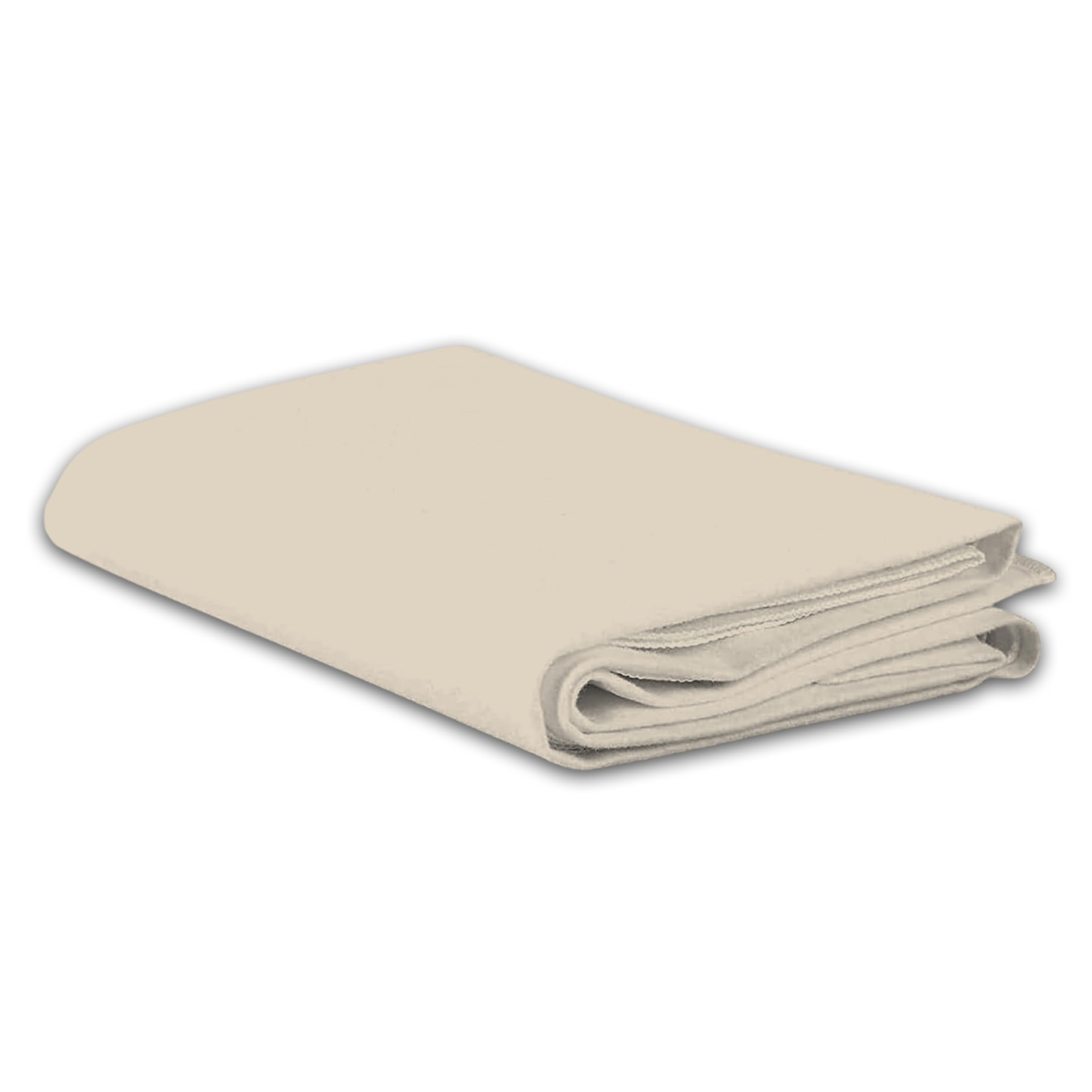 Brit Cotton - Cream Single Size Ultra-Soft Brushed Microfiber Flat Sheet - Wrinkle, Shrinkage, Fade Resistant- Hypoallergenic Microfiber Top Sheet – 90 gsm Breathable Brushed Polyester Flat Bed Sheet