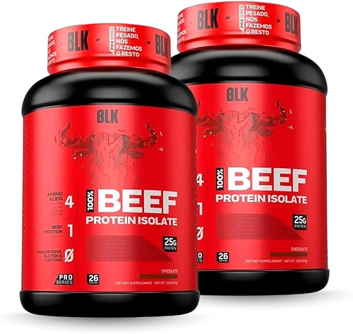 Kit 2x Beef Protein 410 Isolado E Hidrolisado 907g Cada - Blk Performance (Chocolate)