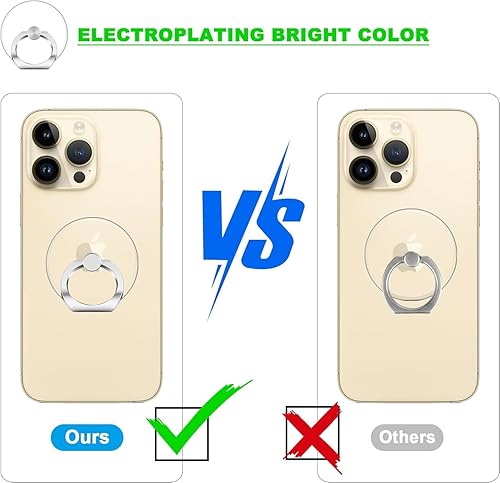 Miniatura 10 de JCHIEN - Soporte para anillo de teléfono  Soporte universal transparente para anillo de teléfono celular compatible con teléfonos inteligentes