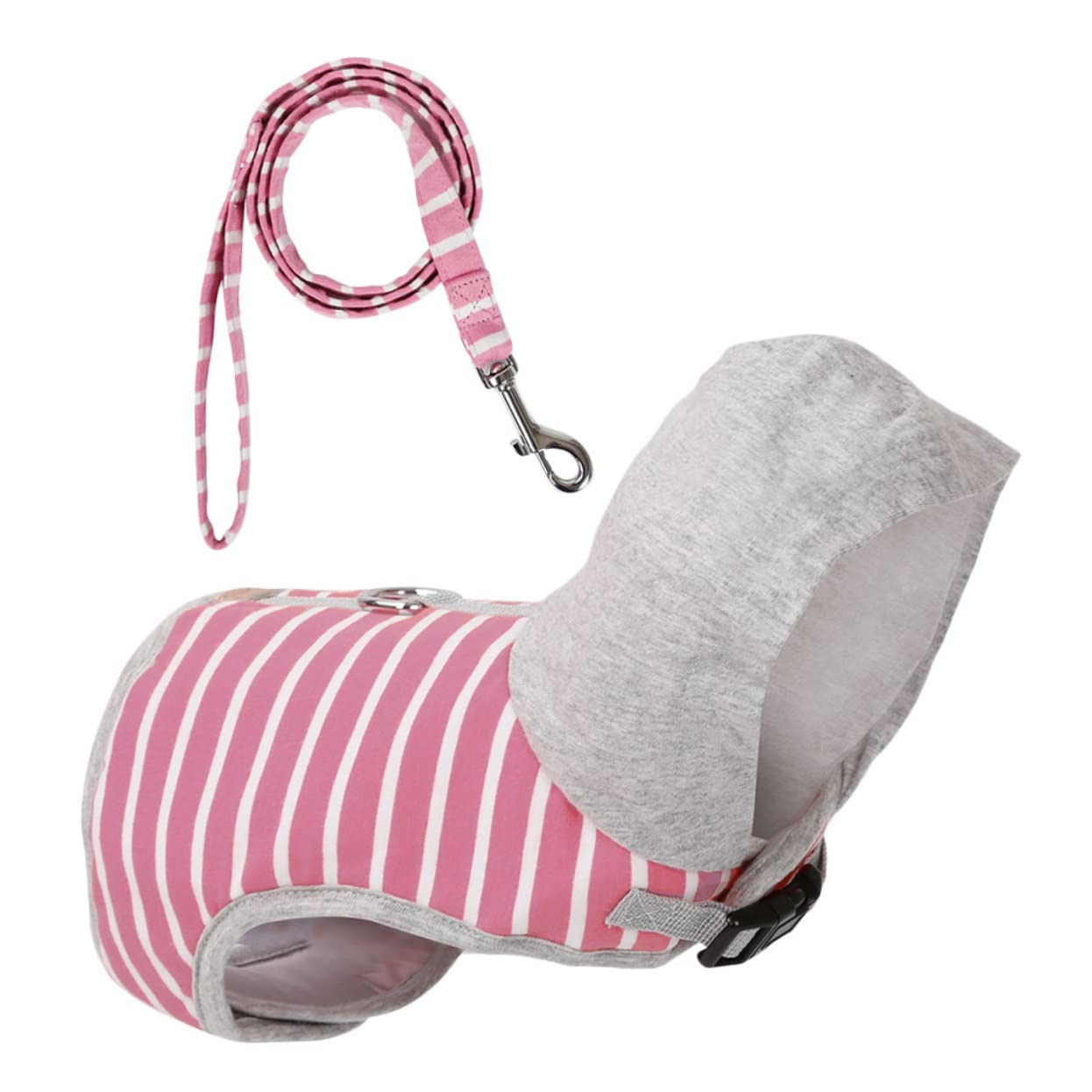 Yardwe 3pièces Harnais Et Laisse Rayé pour Chat Gilet De Sécurité Ajustable pour Promenade Extérieur