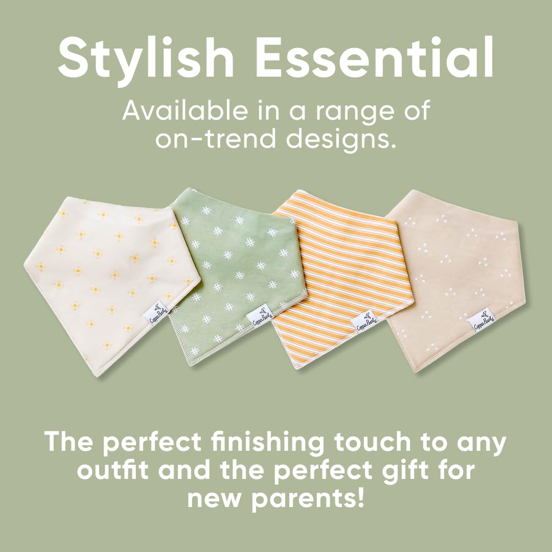 Copper Pearl Bavoir bandana bébé en coton doux absorbant ajustement réglable nombreux styles