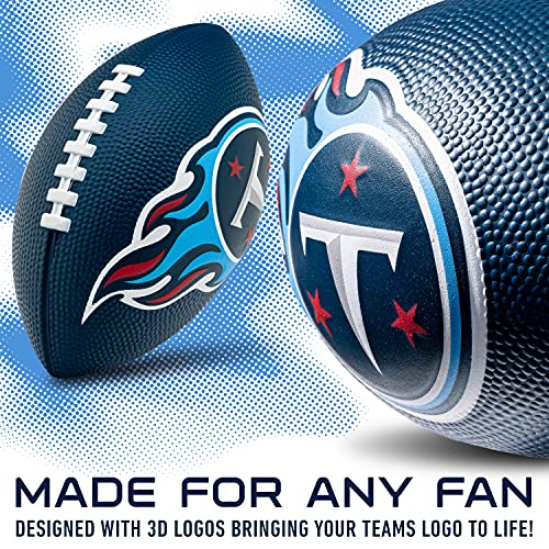 Franklin-Sports-NFL-Tennesse-Titans-Football-Kids-Foam-Football-Soft-Football-Mini-Size-Perfect-for-Gameday-85-3D-Logos