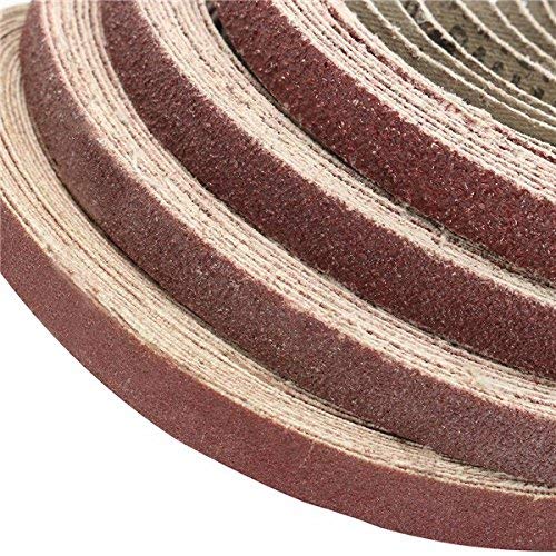 SUCAN 50pcs 10x330mm nastri abrasivi in ​​zirconio 40/60/80/120 grana ossido di allum-inio utensili abrasivi - 120#