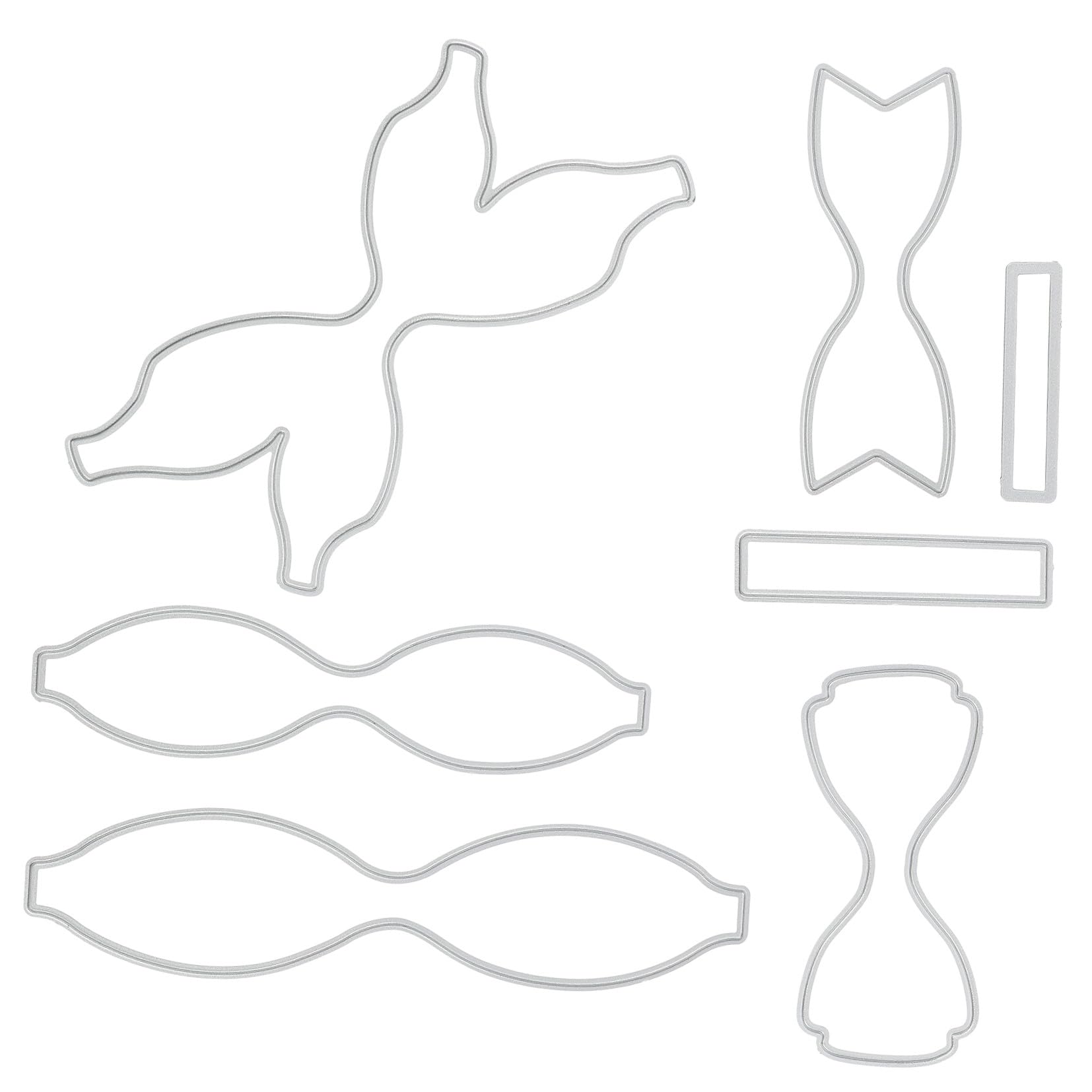 jojofuny 3 Series Troqueles De De Para Manualidades Diy Moldes De Lazo Para Embossing Para Tarjetas Y Decoraciones 2 Piezas X 3