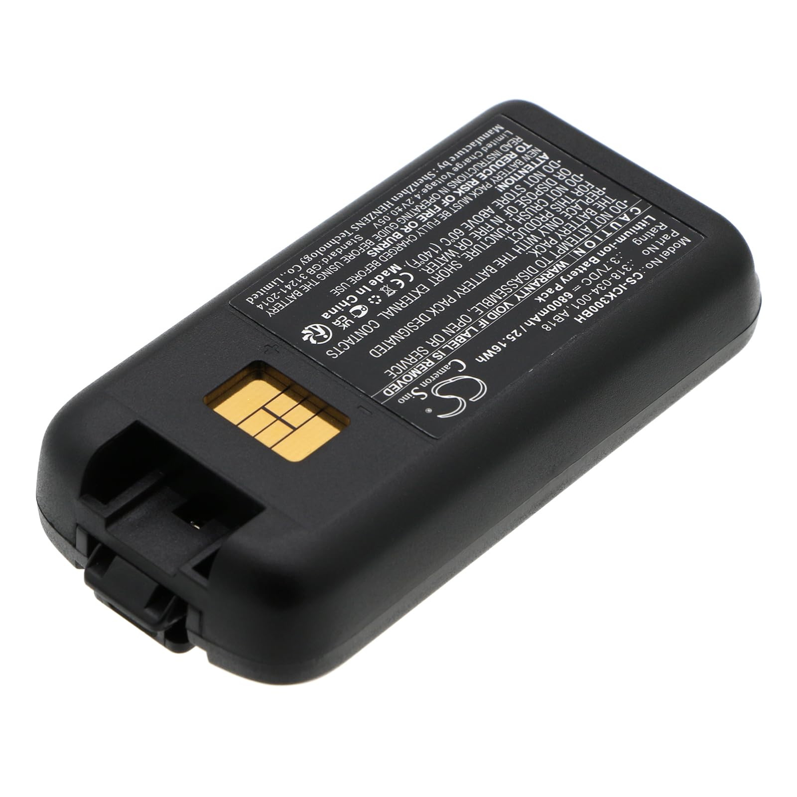 TECHTEK Batteria 6800mAh compatibile con Intermec CK3, CK3A, CK3B, CK3C, CK3C1, CK3N, CK3N1, CK3R, CK3X, EDA61K