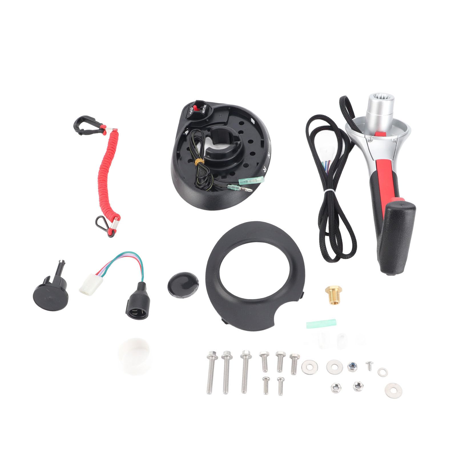 Yinhing 883710A02 Skrzynka Zdalnego Sterowania przepustnicą Silnika Zaburtowego do Jachtów z Biegiem do Przodu/wstecz i Przełącznikiem Pochylenia Power Trim
