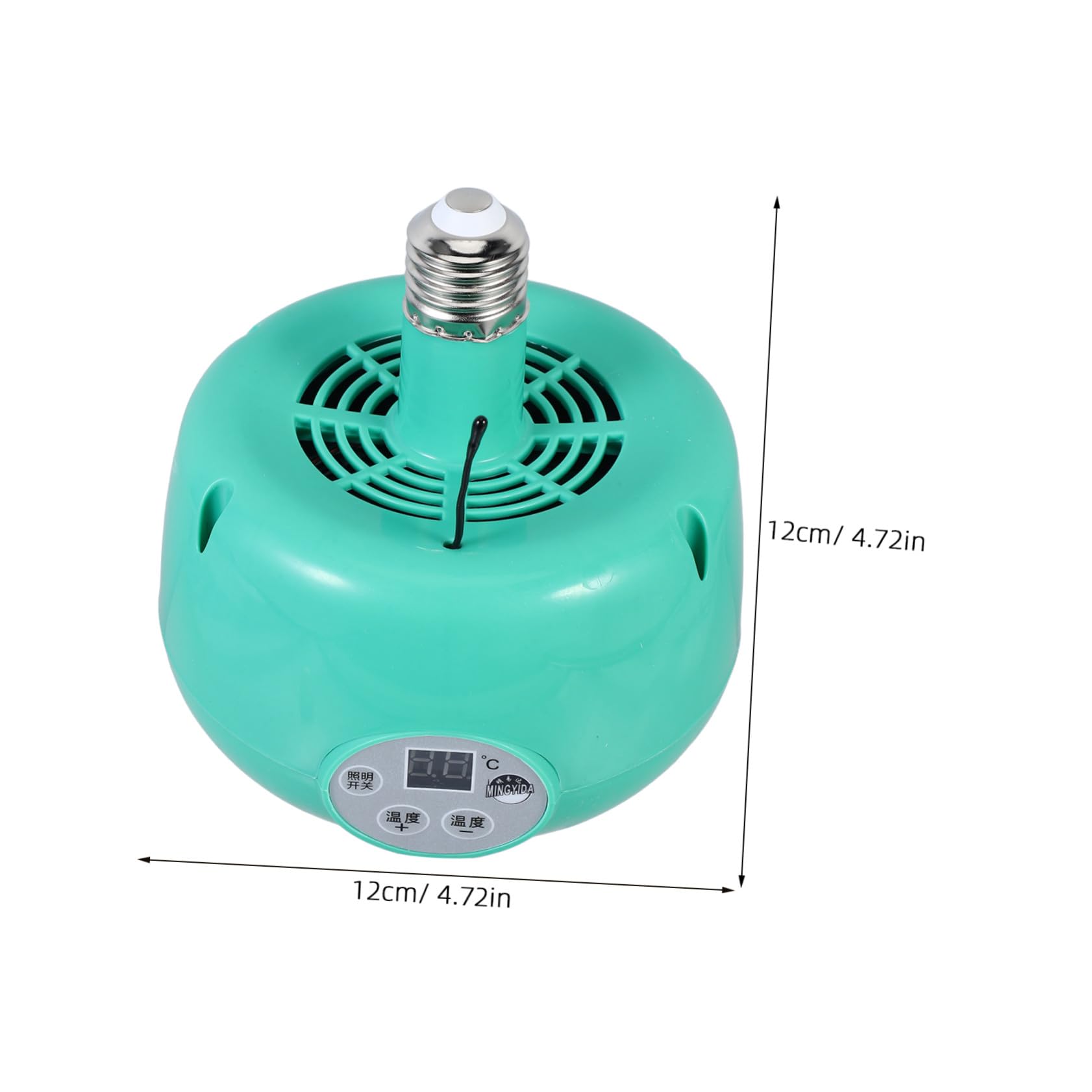 ORFOFE Lampada Riscaldante Temperatura Regolabile, 1 Pezzo | Emettitore di Calore per Uccelli e Criceti, Plastica e Metallo, Verde, Uso Sicuro