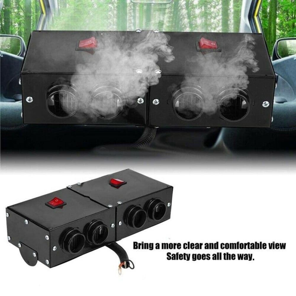 Riscaldatore Elettrico Per Auto 12V 600-800W - Sbrinatore Portatile Per Parabrezza, Con Funzione Ventilatore, Per Auto, Camper, Furgoni