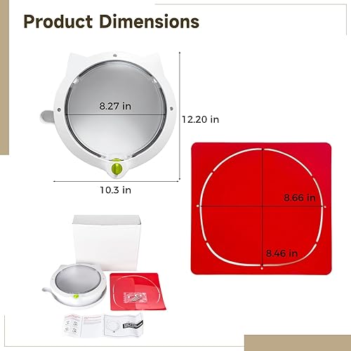 Miniatura 4 de Cat Door, White, 4-Way Locking, Inside, 12.2 X 10.2 in